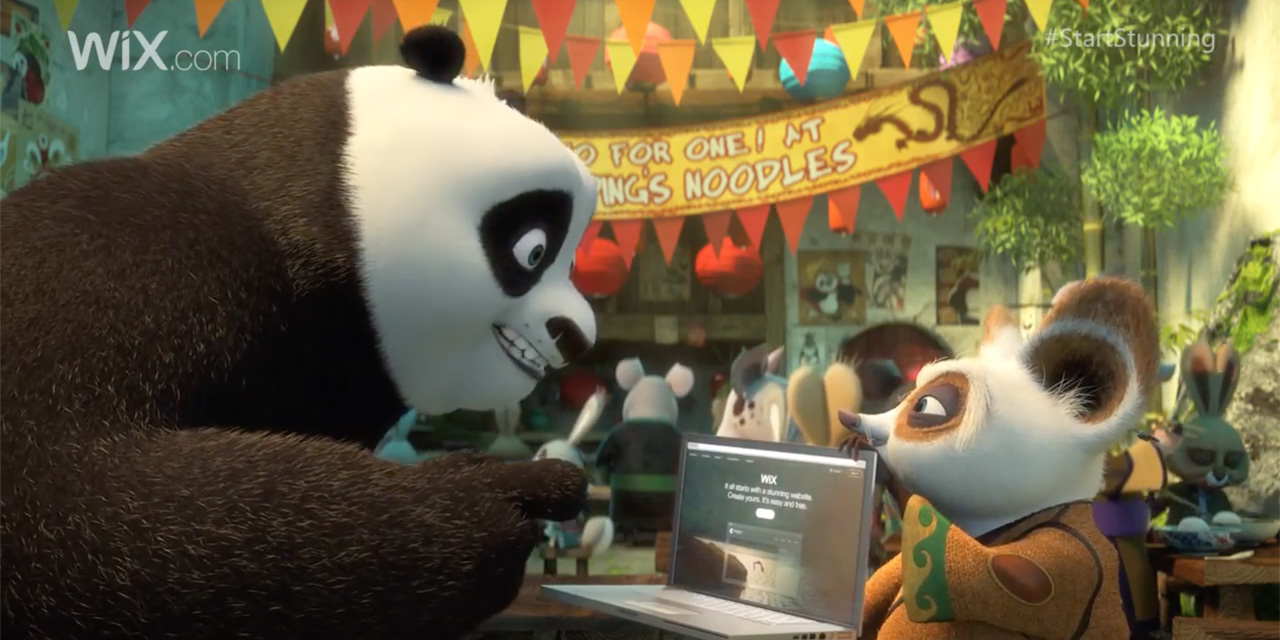 AdWatch: Wix | Kung Fu Panda Discovers the Power of Wix